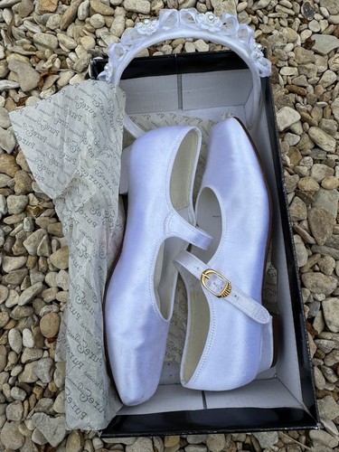 Girls white satin - white,