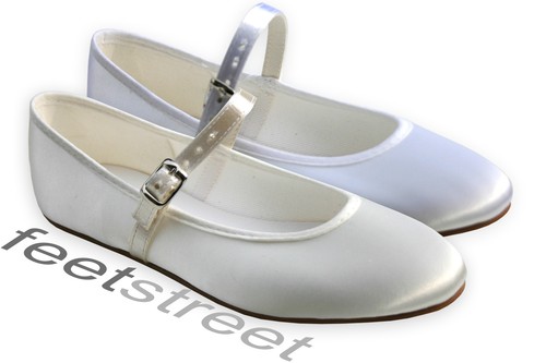 Ivory white satin - or,