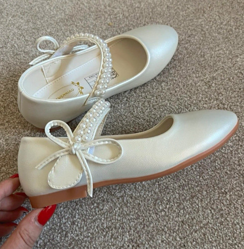 Girls ivory pearl strap - girls,